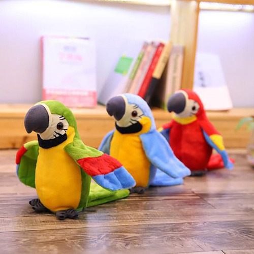 Un Loro Parlante Repite Lo Que Dices, Juguete De Peluche Ele