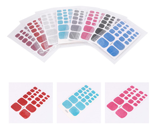 Calcomanías Para Uñas De Los Pies, 8 Hojas