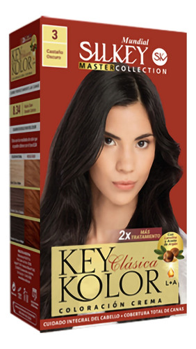 Tintura Silkey Key Kolor Coloracion En Crema Tono 3