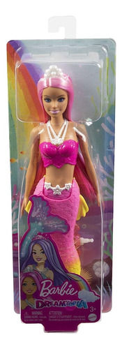 Barbie Sirena Dreamtopia Rosa Original Mattel