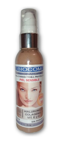 Bb Cream Protectora Piel Sensible Fps 35 Bronce 75gr Biocom