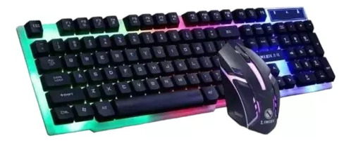 Combo Kit Teclado+mouse Óptico Gamer Rgb Led Gtx300 Para Pc