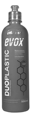 Restaurador De Plásticos Automotivo Duoplastic 500ml Evox Cor Preto