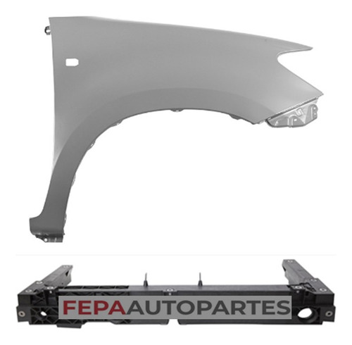 Guardabarro Delantero Toyota Hilux 2005 / 2008 4x2  Con Giro