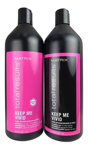 Pack Keep Me Vivid  Matrix Shampoo 1lt Y Acondicionador 1 Lt