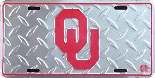 Oklahoma Universidad License Plate Tin Sign 6 x 12 de Diaman