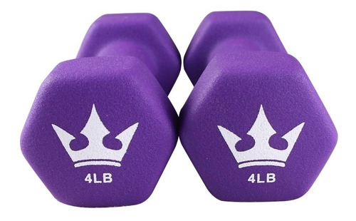 Mancuernas De Vinilo (neopreno) 4lb-2unds Marca Supremacy