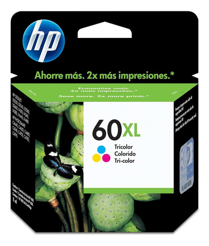 Cartucho Tinta  Hp 60 Xl Color - 12 Ml - Cc644wl