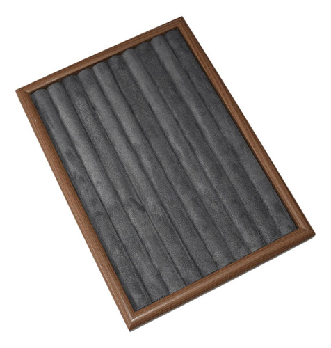 Caja De Exhibición De Aretes De Aretes De Gris Oscuro