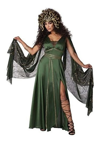 Disfraz Talla Large (10|12) Para Mujer De Medusa Reina De