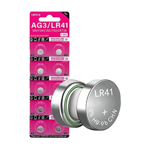 10pcs 1.55v Ag3 Lr41 Button Batteries 192 392 Cx41 Lr41...