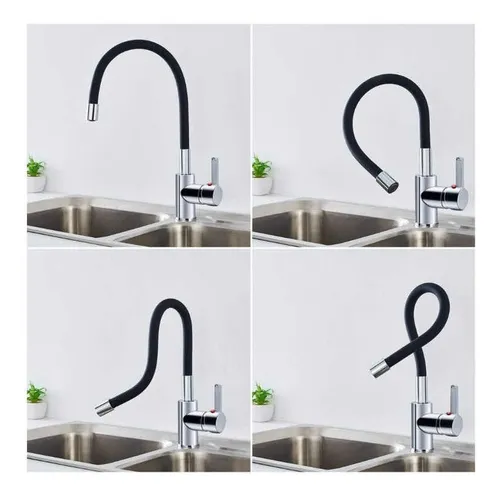 Griferia monocomando cocina flexible sale