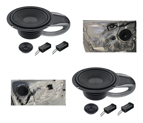 Kit Hertz 2 Vias Ck 165l 6 Polegadas + Tratamento Acústico