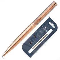 Comprar Caneta Crown Diamond Elegante Bonita Carga Extra Tinta Azul Exterior Rose