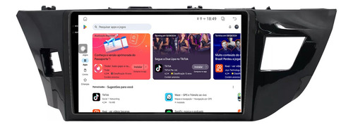 Multimidia Corolla 18/19 9p Octacore Carplay 8gb 256gb Tpros