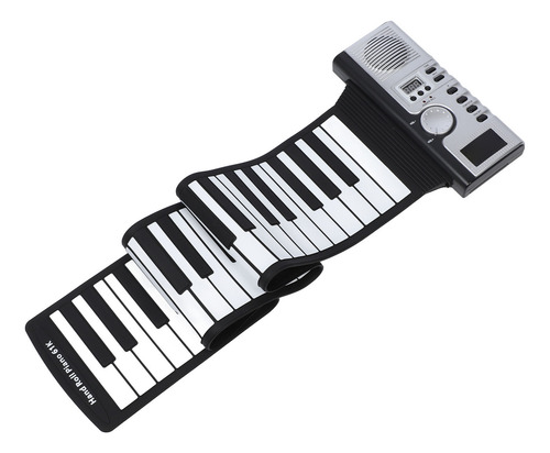 Roll Out Keyboard Piano, 61 Teclas, Silicone Portátil