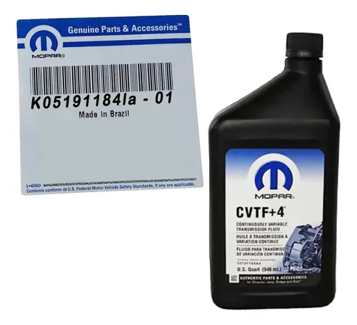 Óleo Transmissão Câmbio Cvt F+4 Mopar Original K05191184la | Frete