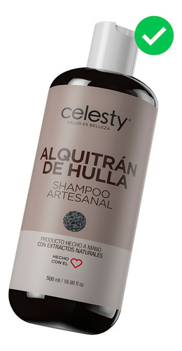 Kit 16 Shampoo Alquitrán Hulla Control Psoriasis Caspa 500ml