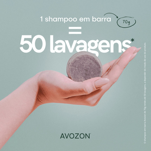 Shampoo De Abacate Avocado Em Barra Com Ozônio Avozon