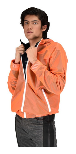 Jacket Bomber Neon Naranja Hombre