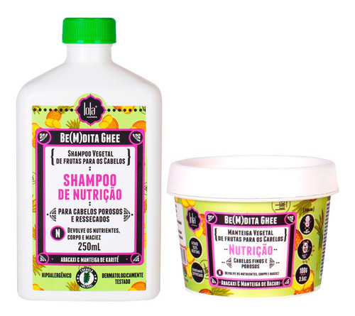 Kit Lola Cosmétics Nutrição Be(m)dita Ghee - Shampoo E Másc