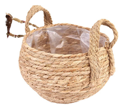 Cesta Tejida Para Maceta, Cubierta Para Maceta 24x24x19cm