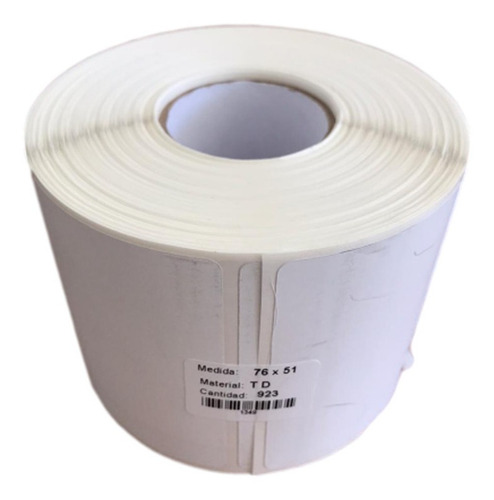 Imagen 2 de 6 de Etiqueta Térmica Directa 76 X 51mm 5 Rollos (4617 Etiquetas)
