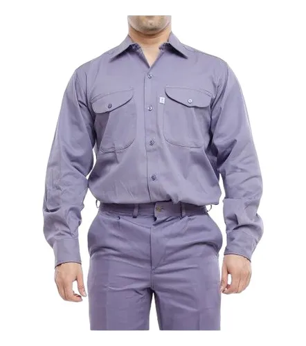 comprar Camisa Ombu De Trabajo Grafa Azulino Celeste Talle 40