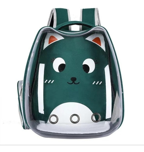 Mochila Transportadora Para Gatos Acrílico Con Diseños