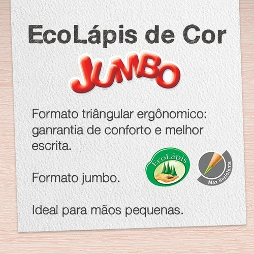 Lapices De Colores Eco Jumbo X12 + 2 Grafitos Faber Castell