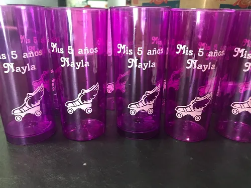 Vaso Plastico Trago Largo Personalizado Souvenirs Cumpleaños