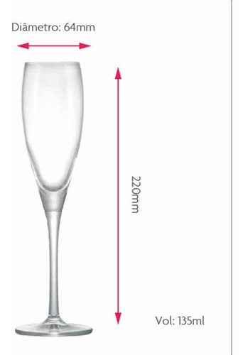 Taça de Cristal , Taça de Vinho Grappa 135ml, Ruvolo