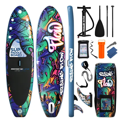 Prancha Stand Up Inflável Serenelife Kit Completo Paddle