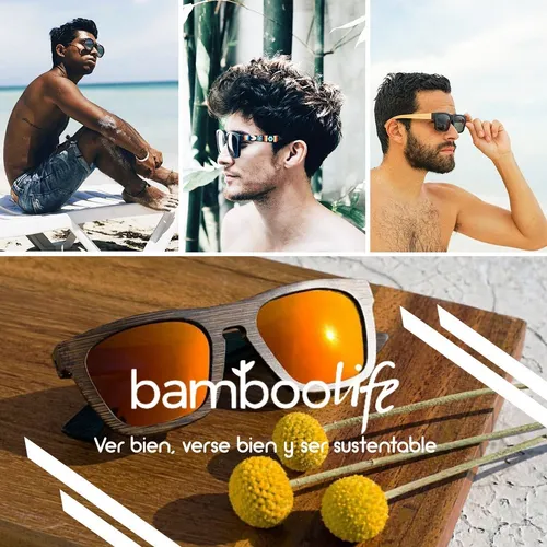 Lentes De Sol Polarizados Modelo Majahuitas By Bamboolife Meses