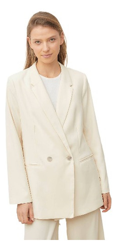 Blazer Mujer University Club Crema Xxl