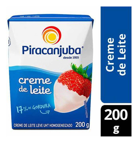 Piracanjuba creme de leite 200g