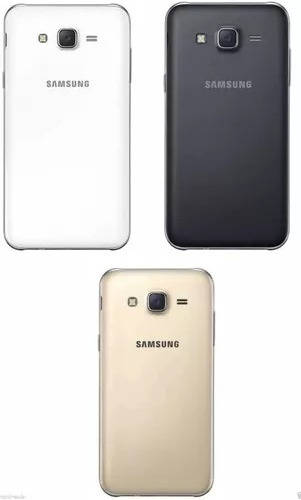 Tapa Posterior Compatible Con Samsung J5 Blanco Y Dorado