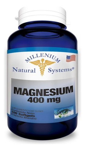 Oxido De Magnesio X400 Mg 100 Softgels - L a $45900