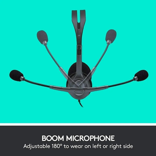 Imagen 7 de 9 de Auricular Vincha Headset Logitech H111 Micrófono Jack 3.5mm