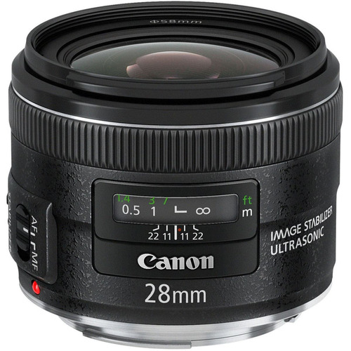 Lente Canon Ef 28mm F/2.8 Is Usm Wide Angle Lens -