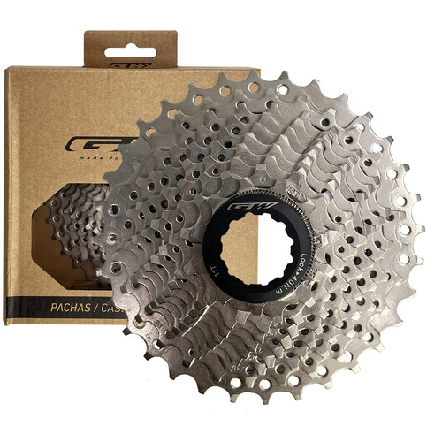 Pacha Cassette 10v Gw 11-32 Ruta Compatible Sram Y Shimano Cantidad máxima de dientes 32 Cantidad mínima de dientes 11 Color Cromado