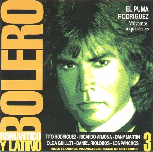 Bolero Romantico Y Latino 3 Tapa El Puma Rodriguez Cd 