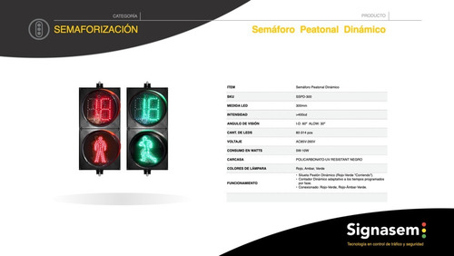 Semáforo Vial Led Peatón R/v- Cronometro Pc-uv Ac85v-265v