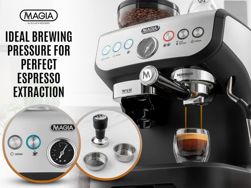 Máquina De Café Expresso Zulay Kitchen Magia Manual Com Moed