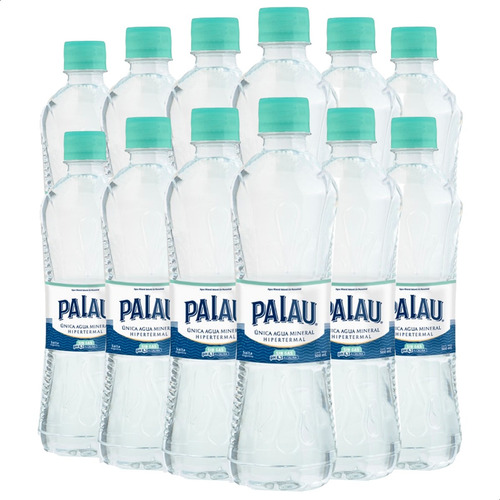 Agua Mineral Sin Gas 500ml Palau Hipertermal Pack X12