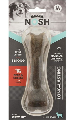 Zeus Nosh Hueso Duro Carne Queso Mediano