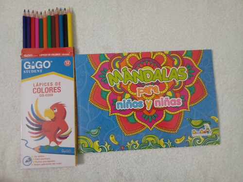 Libros De Mándala Para Niños Para Colorear + Colores