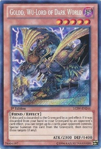 Goldd Dios De La Pelea Del Mundo Oscuro Secret Raro Yugioh