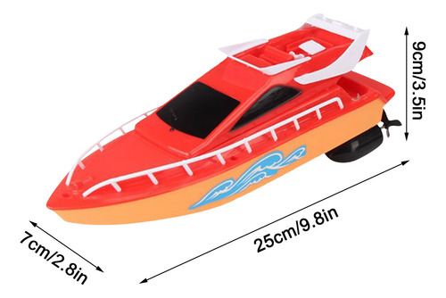 Lancha Motora C Cool Red Water Con Control Remoto Para Niños