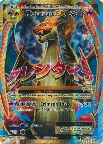 Carta Pokemon Tcg Mega Charizard X / Cartinha Mega Charizard